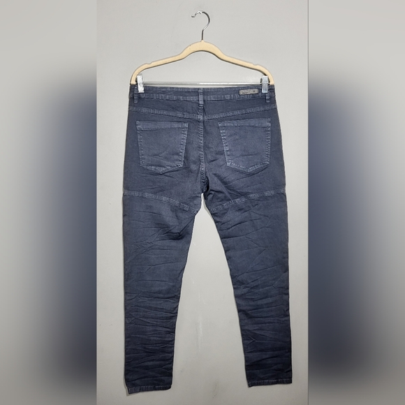 NWOT ANTIGO Pants Size 28 Israeli Designer Boutique Assymetric Button Fly Boho - Picture 2 of 6